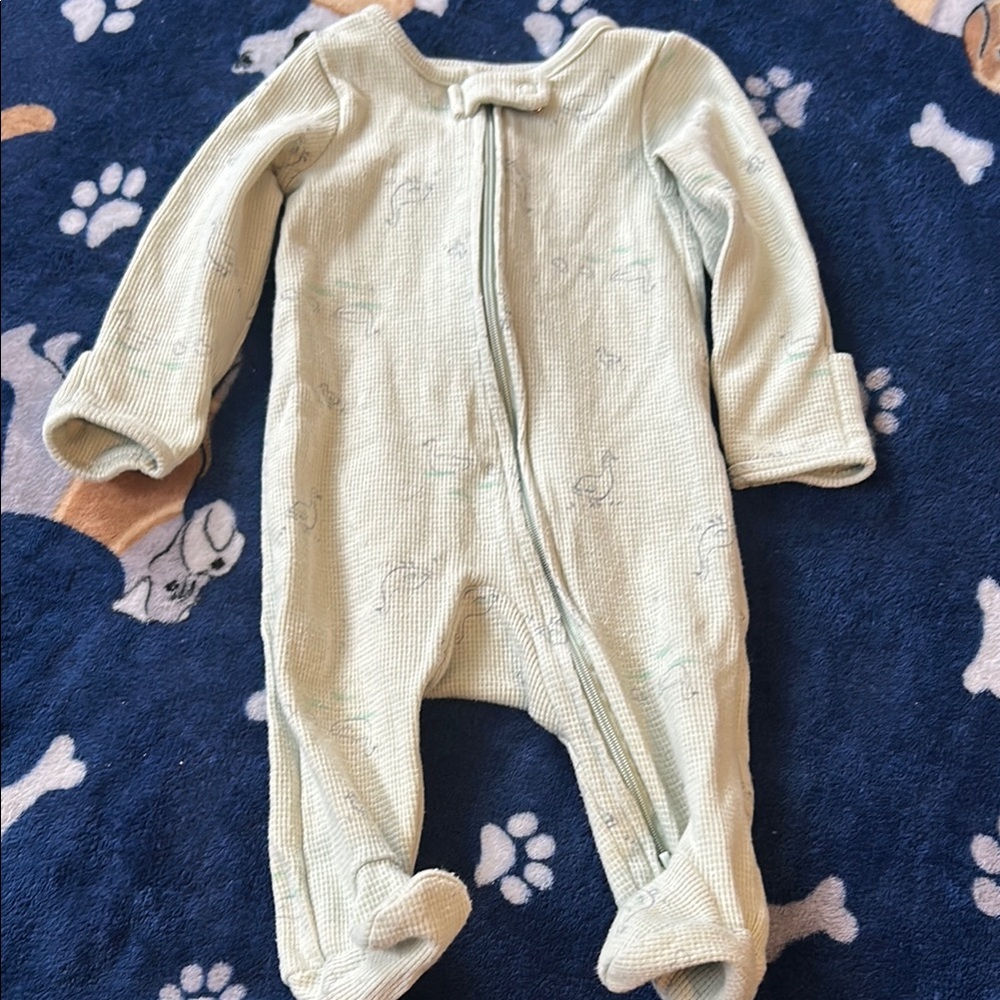 Carter's Green Cozy Footie One Piece